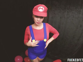 B2p Mario Bros Cosplay Red Balloons Pop High Heels