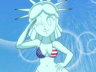 4th of July Hentai Cartoon - Sexy Statue of Liberty