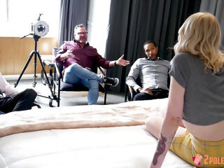 Interview Hot New Blonde Before 2 Poles