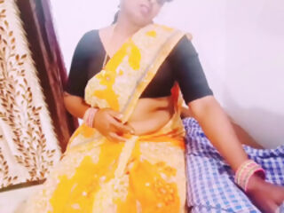 Indian Saree Stepmom and Stepson Hardcore Fucking Telugu Dirty Talks.