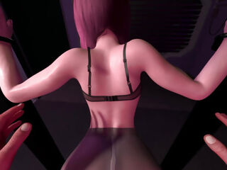 Fucking Fox Ear Girl in Standing Doggie POV