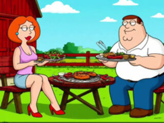 Married Housewife Slut Was Fucked in a Dirty Barn While Her Cuckold Husband Was Cooking a Barbecue. Cartoon Parody. Toons