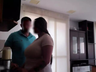 pulling out maid&#039;s huge breast part 3
