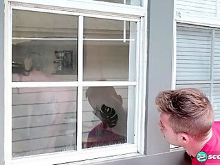 Peeping Tom Fucks Busty Nyx Monroe