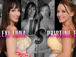 Big Titted Milfs Lexi Luna &amp; Pristine Edge Take Turns Pleasuring Step Son&#039;s Cock POV - PervMom
